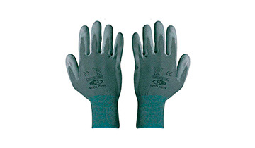 La imagen muestra un par de guantes de proteccion