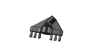 L'image montre la brosse accessoire qui peut être appliquée sur le nettoyeur portable Polti Vaporetto SV210 pour nettoyer les joints entre les carreaux
