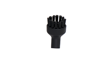 L'image montre la brosse ronde qui peut être appliquée sur le nettoyeur portable Polti Vaporetto SV210 pour éliminer la saleté des surfaces