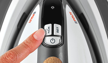 Das Bild zeigt das Digitaldisplay von Polti Vaporella Instant VI50.30