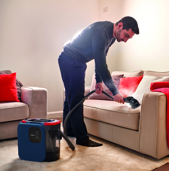 Pulizia potente con il vapore