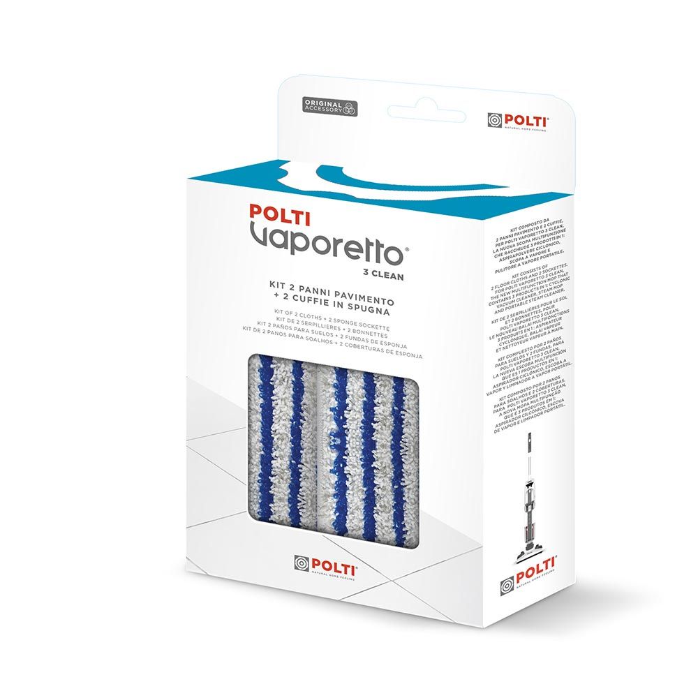 Lot De 6 Lingettes/serpillières Pour Nettoyeur Vapeur Polti Smart 100 - Neuf Générique