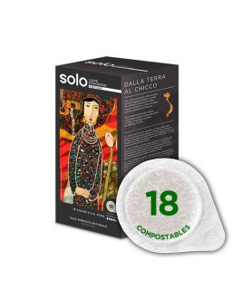 SOLO CAFFE MONORIGINE VIETNAM 18 CÁPSULAS E.S.E COMPOSTABLES