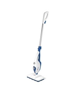 The picture shows the Polti Vaporetto SV210 steam mop standing on a white background