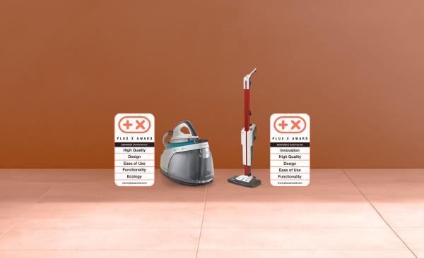 Polti wins the global Plus X Award with La Vaporella and Vaporetto Style
