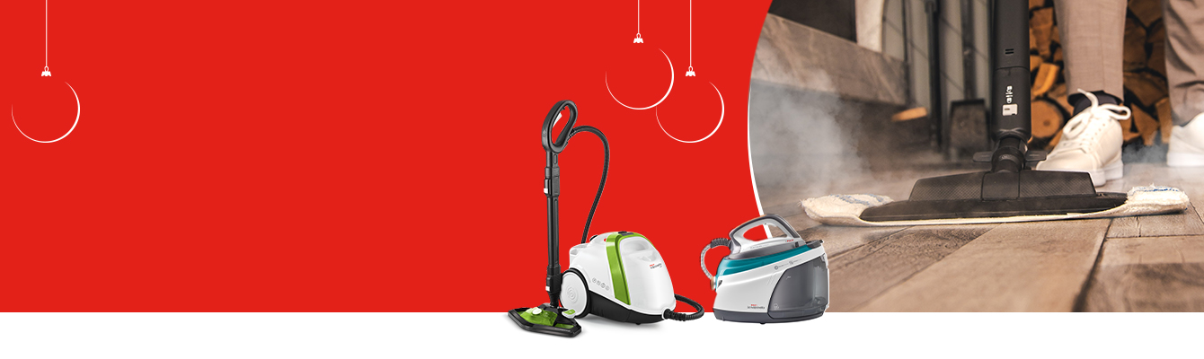 L'image montre les produits de nettoyage Polti.