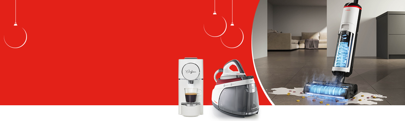 L'immagine mostra gli elettrodomestici Polti