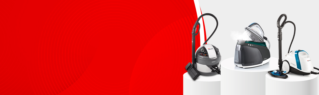 Das Bild zeigt die Haushaltsgeräte von Polti.