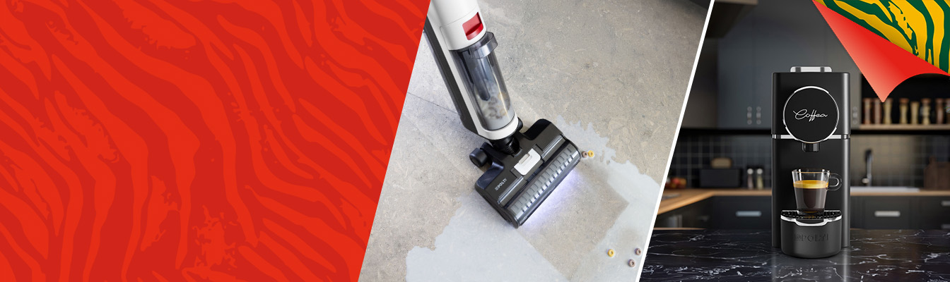 L'immagine mostra gli elettrodomestici Polti