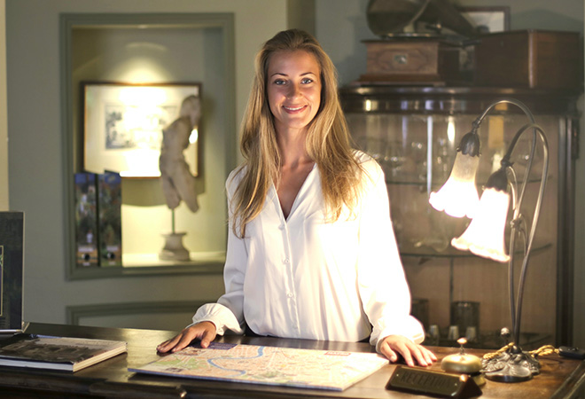 Réception de l'hotel