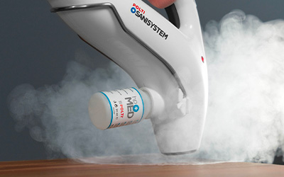 L'image montre une lance à vapeur saturée, sèche et surchauffée utilisée sur une table