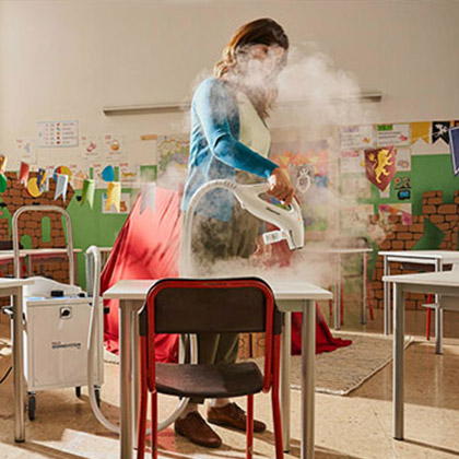 El secreto de Polti para la desinfección escolar